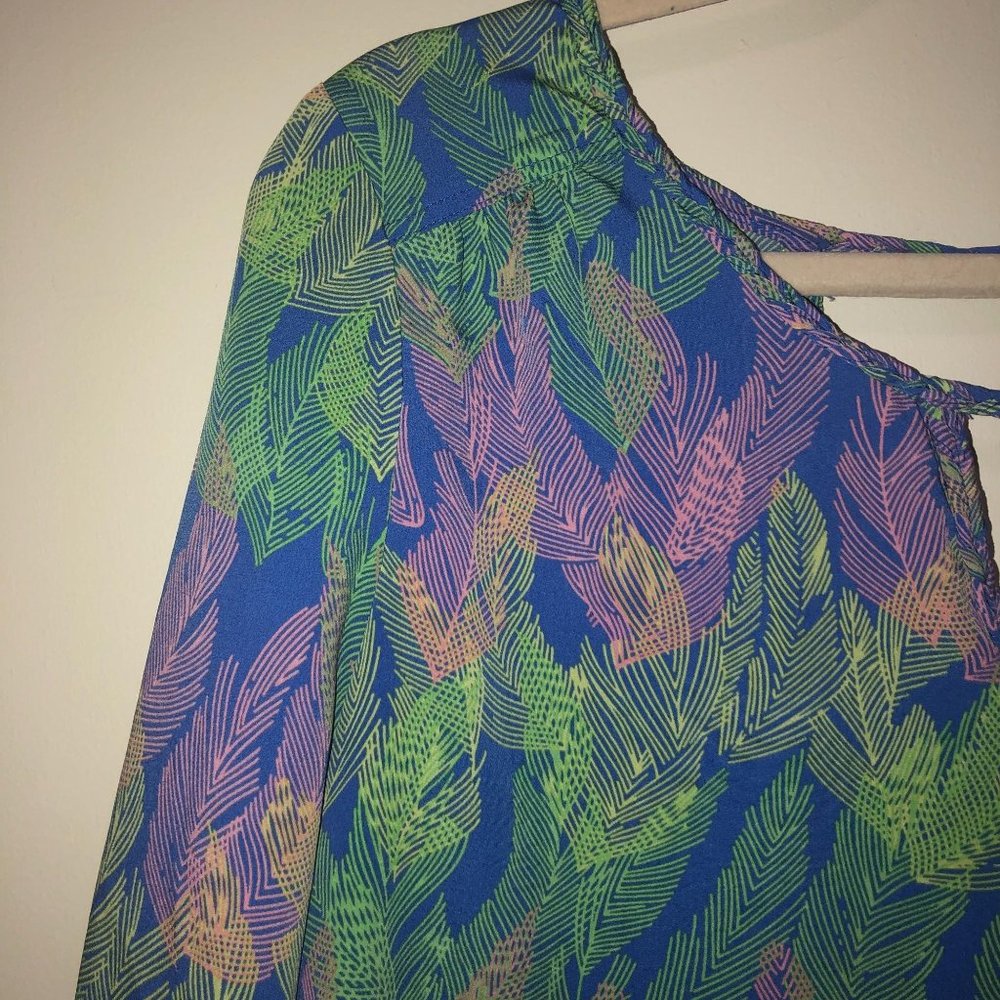 American Eagle Feather Blouse Open Back Medium - Picture 2 of 6